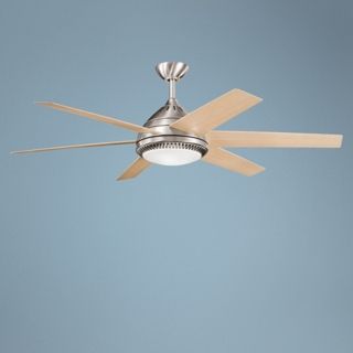 56" Kichler Ceres Burnished Stainless Steel Ceiling Fan   #N0827