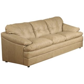 upholstery. Padded arms. Tufted seat. 85 wide. 36 high. 37 deep