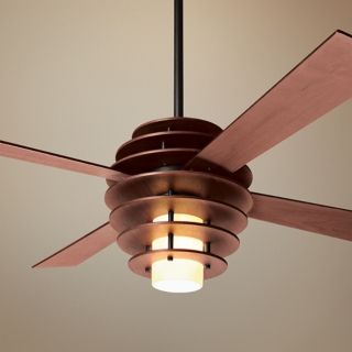 42" Modern Fan Stella Mahogany Bronze Ceiling Fan with Light   #U5625