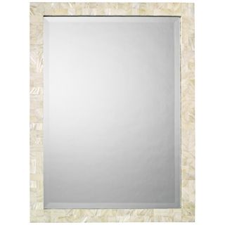 Jamie Young Mother of Pearl 33" High Wall Mirror   #U3452