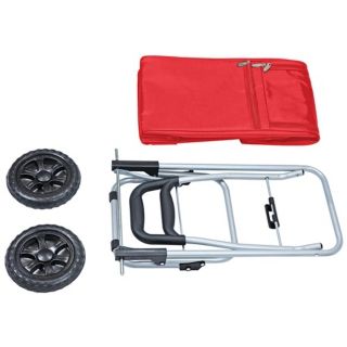 Picnic Time Red Insulated Cooler and Folding Cart   #W8165