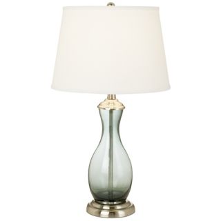 White   Ivory, Crystal   Glass Table Lamps