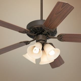 52" White Knight Bronze Ceiling Fan with Light Kit   #68895 M8162 56451