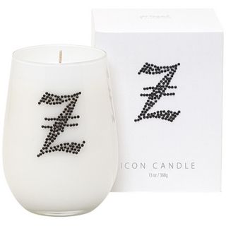 Letter "Z" Fragrant Monogram Stemless Wine Glass Candle   #W4785