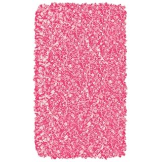 Raganoodle Bubble Gum Shag Area Rug   #F7121