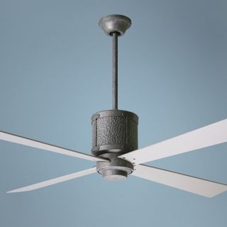 52" Bodega Hammered Steel Ceiling Fan   #K9575