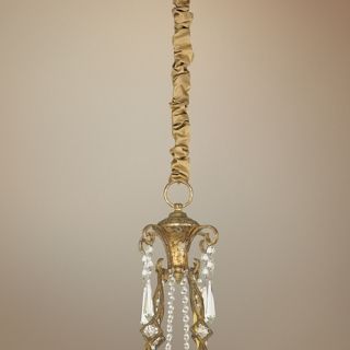 Gold Silk 46 1/2" Long Chandelier Chain Cover   #20242