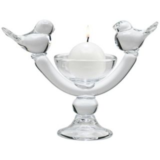 Ucceli Clear Glass Candle Holder   #X2716