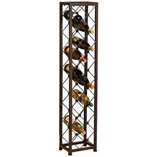 Criss Cross Iron 15 Bottle Wine Tower   #U4024