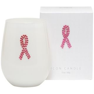 Breast Cancer Awareness Icon Candle   #W4572