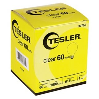 Tesler 60 Watt G25 Clear Glass Light Bulb   #97764