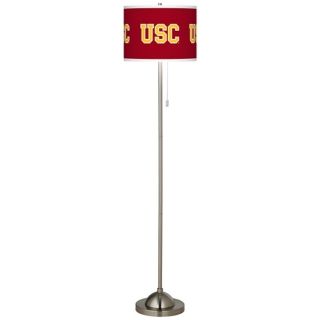 University of Southern California Brushed Nickel Floor Lamp   #99185 Y3433