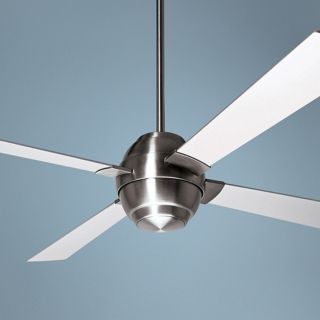 56" Modern Fan Company Gusto Bright Nickel Ceiling Fan   #U5611