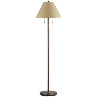 Soho Collection Rust Finish Double Pull Floor Lamp   #93259