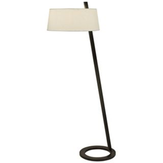 Sonneman Lina Black Brass Floor Lamp   #H0582