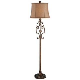 Karan Dennison Bronze Floor Lamp   #P4328