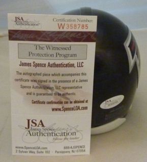 Julio Jones Autographed Signed Atlanta Falcons Mini Black Helmet w JSA