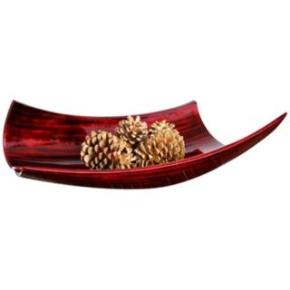 Red & Black Lacquer Paper Bowl   #G6954
