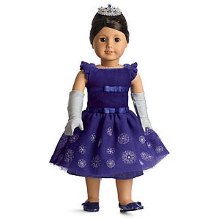 NEW NIB American Girl Doll Snowflake Ball Dress Gown Christmas Blue