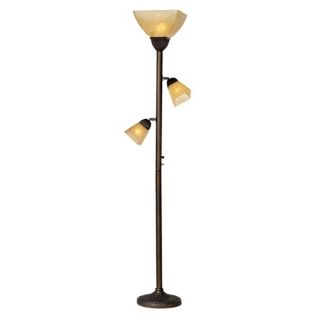 Champagne Glass Torchiere Floor Lamp   #01882