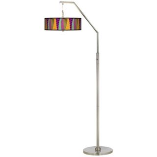Mambo Giclee Shade Arc Floor Lamp   #H5361 N9637