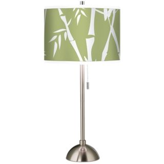 Lush Bamboo Giclee Shade Table Lamp   #60757 H8492