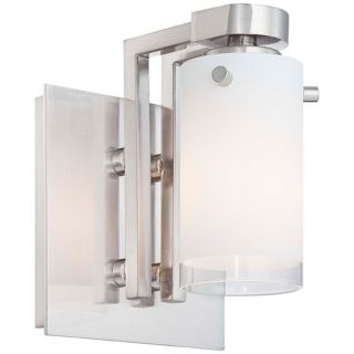 George Kovacs Street Light Collection. Brushed nickel accents. Etched