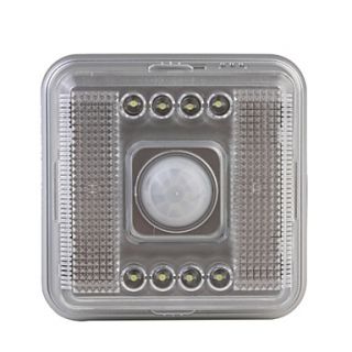 EUR € 8.64   auto pir 8 led gevoelig lamp met een sticker (zilver