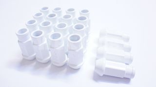 Function Form Lug Nuts White Color 20 Count 12x1 5 Function and Form