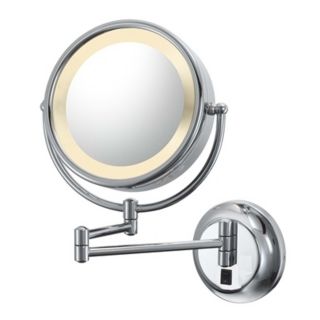 Aptations Chrome Hardwired Swing Arm Lighted Vanity Mirror   #J5305