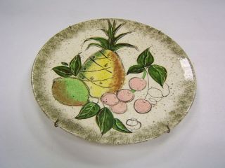 juniata general store vintage handpainted decorative china plate fruit