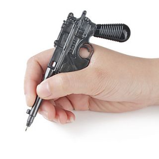 USD $ 1.69   Pistol Shaped Pen (2 Pack, Black),