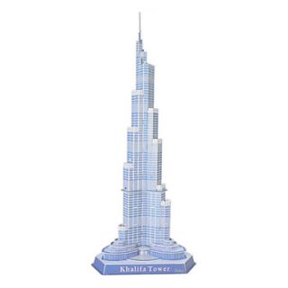 USD $ 23.99   DIY Paper 3D Puzzle Burj Khalifa (75pcs, No.2803 G