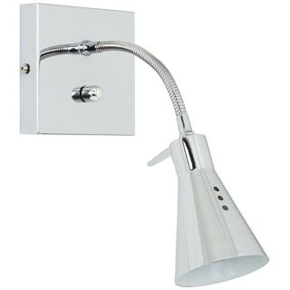 Chrome Paddle Foot Plug In Halogen Wall Light   #U4279