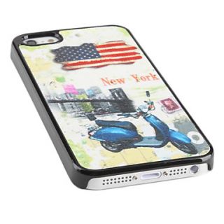 USD $ 6.79   New York Motorcycle Pattern Hard Case for iPhone 5,