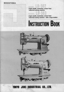 Juki Lu 562 Lu 563 Sewing Machine Manual