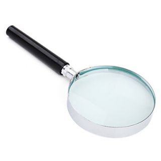 USD $ 3.59   4X 75mm Silver Frame Magnifying Glass,