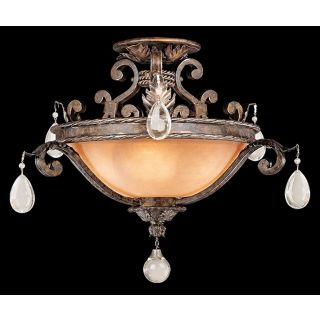 Savoy House Chastain 17 1/2" High Semiflush Ceiling Light   #K0999