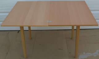 IKEA Jussi Birch Folding Top Dining Table 35 x 49 Twist and Fold
