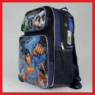 Justice League 14 Backpack Bag Super Man Batman Med