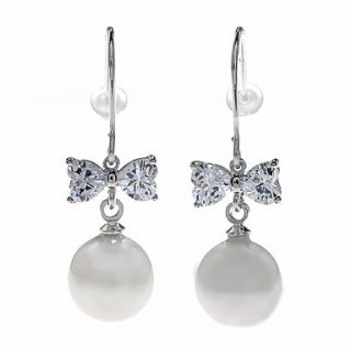 EUR € 19.86   parel earing stud met kristallen zirkoon, Gratis