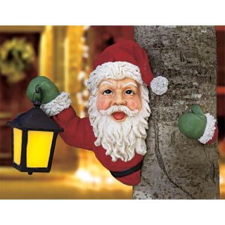 Solar Tree Hugger Snowman Reindeer Santa Outdoor Light Christmas