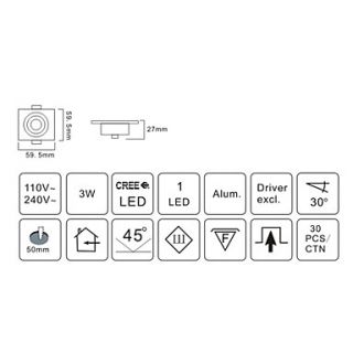 EUR € 40.93   LED Deckenleuchte (1049 css127 al 1WH), alle Artikel