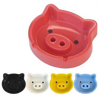 USD $ 4.99   Lovely Pig Head Ashtray (Assorted Colors),