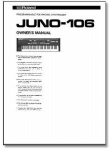 Roland Juno 106 Owners Manual Juno 106 Owner Manual