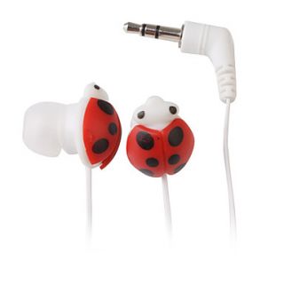 EUR € 2.84   sød Ladybug in ear hovedtelefoner med optrækkeligt