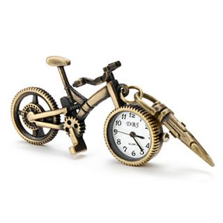 Relógio Unissexo de Porta Chaves com Bicicleta (Bronze)