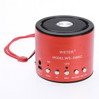 Mini Speaker Portátil Music Player (Suporte TF Card, USB Disk)