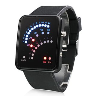 EUR € 5.97   Silikon Uhr mit 29 LED Licht Anzeige (Schwarz), alle