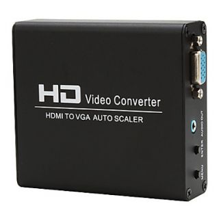 EUR € 45.99   HD Video Scaler HDMI zu VGA Konverter Box (schwarz